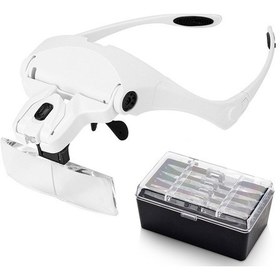 Resim Moveevo Kaş Dövmesi Kirpik Uzatma Için 2 Led'li Baş Üstü Büyüteç 