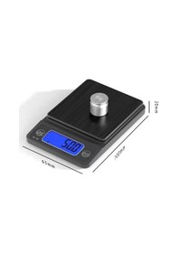 Resim Wellhise Hassas Terazi 300gr / 0.01g Siyah Işıklı Ekran Mücevher,bozuk Para,takı,mutfak Terazisi Siyah 