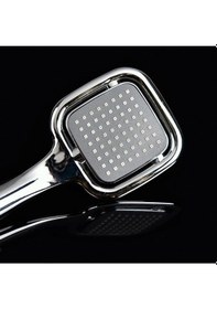 Resim El Duşu Kare Krom Yıldız Duş Başlığı Gümüş 