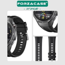 Resim Huawei Watch GT 5 Pro 46mm ile uyumlu Özel Tasarım Tokalı Silikon Kordon Kayış - FC1063 