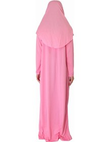Resim Zehranaz Namaz Elbisesi Şeker Pembe Fermuarlı Namaz Elbisesi Pembe 