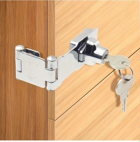 Resim Willowhaven 1 Adet Katlanır 304 Paslanmaz Çelik Kapı Kilit Mandalı - Dosya Dolabı Ofis Çekmece Güvenlik 