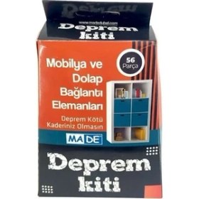 Resim Kendi Markanız Mobilya ve Dolap Bağlantı Elemanları Deprem Kiti 