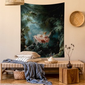 Resim The Swing / Fragonard Duvar Örtüsü - 160 cm x 220 cm 