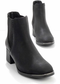 Resim Bambi Siyah Kadin Bot & Bootie K02116010109 