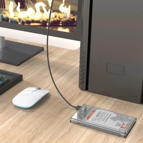 Resim Orıco USB 3.0 Micro B Şeffaf 2.5” Inch Sata SSD Hard Disk Kutusu 