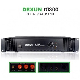 Resim Dexun D-1300 300 W 70V-100V Hat Trafolu Power Anfi 