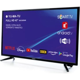 Resim Yumatu 43" 109 Ekran Uydu Alıcılı Full HD Smart Android 11.0 LED TV 