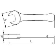 Resim Izeltaş Çatal Çakma Anahtar 38 mm 