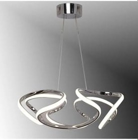 Resim Lambadar Drone Model Modern Sarkıt Led Beyaz Işık Ultra Power Led Avize Salon Mutfak Oda Hol Ledli Hol Avize Krom Tek Ebat 45 X 70 0014-Drone-Krom-Sarkit 