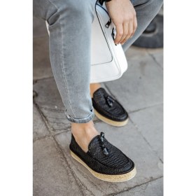 Resim ZRC119 Tassels Erkek Loafer Ayakkabı Siyah 