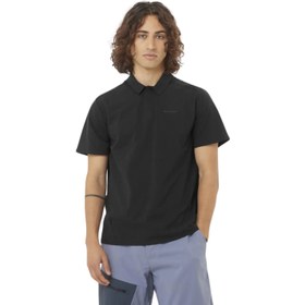 Resim Salomon Trackline Polo Erkek Siyah Polo Tişört 