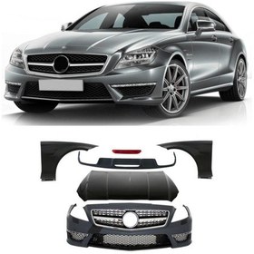 Resim Mercedes W218 2011- Cls63 Amg Set Kaput+çamurluklu Uyumlu Oem No: 