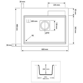 Resim Real Stone Angel 60 x 49 CM Granit Akıllı Eviye Seti Gri 