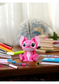 Resim Stitch Angel Temalı Kawaii Pla Fotoğraf Ve Not Tutucu - Ofis Masa Not Tutacağı Çok Renkli 