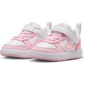 Resim Nike Court Borough Low Recraft Bebek Pembe Beyaz Spor Ayakkabı / Sneaker - DV5458-105 