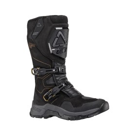 Resim Leatt ADV Hydradri 7.5 Stealth Enduro Motosiklet Botları Siyah Altın 48 `+ Ücretsiz Gmoto 10in1 Çok Amaçlı Alet 