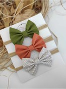 Resim Hediyelik Üçlü Kız Bebek Bandana Seti 