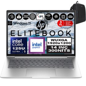 Resim Hp Elitebook 640 G11 Intel Core Ultra 5 125U Ddr5 32GB 512GB SSD Intel® Aı Boost 14\ Wuxga IPS Windows 11 Pro Taşınabilir Bilgisayar 9Y7L3ETP09 + Zetta Çanta 