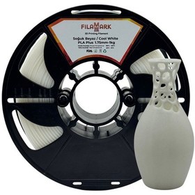 Resim Filamark Pla Plus Filament Soğuk Beyaz 1.75mm 1kg-4239 