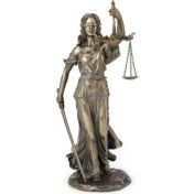 Resim Veronese Koleksiyon Themis Figürü Adalet Heykeli 35CM 
