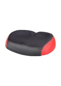 Resim Kırmızı Spor Bisiklet Koltuğu - Konforlu Pu Deri Doku - Ağrısız Sürüş Desteği Kırmızı Kırmızı 