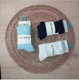 Resim Defne Baby 3 Adet Kışlık Pamuklu Desenli Erkek Çocuk Ve Bebek Külotlu Çorap-859 Mavi 