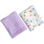 Resim Milk&moo Müslin Örtü 2'li Set Milk&moo Friends Çok Renkli 