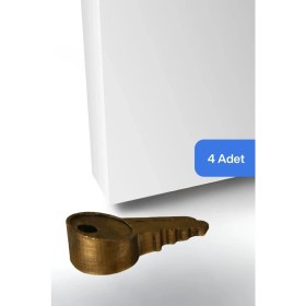 Resim Evene Kapı Stoperi Altın Eskitme Renk Dekoratif Kapı Tutucu Durdurucu 4 Adet Model 5 