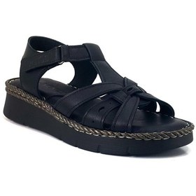 Resim Venüs 23028003 24ys Kadın Günlük Sandalet - Siyah-siyah Siyah 
