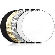 Resim 5'li 1 80cm Taşınabilir Aydınlatma Reflektörü, Kapalı Ve Açık Alan Fotoğrafçılığı İçin Taşınabilir Depolama Çantası İle Birlikte 