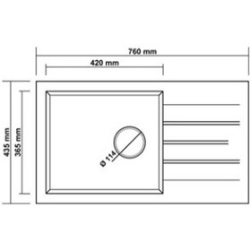 Resim Real Stone P010 Assos 76 Xl Krem Granit Mutfak Eviyesi 76 43.5 Cm Krem 