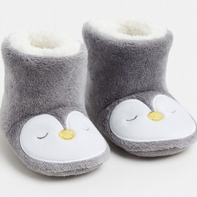 Resim pufien Çocuk Panduf, Bebek Ev Botu, Hayvan Desenli Sevimli Nakışlı Bebek Panduf 