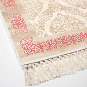 Resim Alanur Home Eko Trend Djt Yıkanabilir Kaymaz Taban 3 Lü Yatak Odası Takımı 1376 Klasik Koyu Pembe 