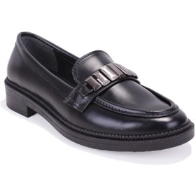 Resim Dagoster DZA07-863702 Siyah Günlük Loafer Kadın Ayakkabı 