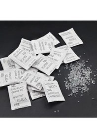 Resim 50 Adet 10 Gr. Silikajel Nem Alıcı Silika Jel Rutubet Önleyici Küf Giderici Silica Gel 