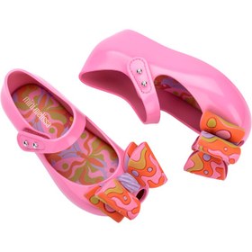 Resim Mini Melissa Ultragirl Wonderland BB Cırt Cırtlı Pembe Turuncu Kız Çocuk Ayakkabısı | 21-29 Numara| İkonik Kokulu - 2 