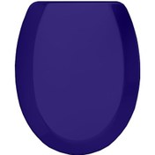 Resim Rona Tisa Parlak Lacivert Thermoplast Standart Klozet Kapağı Üstten Monte 