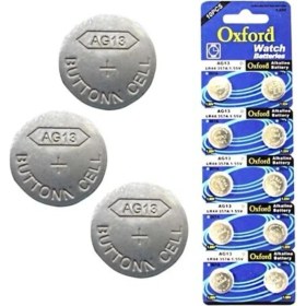 Resim Oxford AG13 LR44 Düğme Pili 10 Adet 3 V Alkalin Tek Kullanımlık Pil Tipi 
