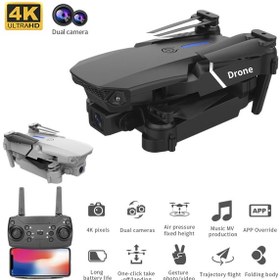 Resim E88 Drone Uzaktan Kontrol Hd Kamera App Üzerinden 