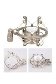 Resim markentegra Profesyonel Stüdyo Mikrofonu için Metal Shock Mount - Gri 