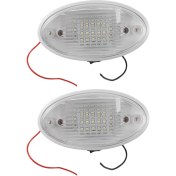 Resim 2x 12V LED Işık, Anahtar Karavan Karavan Motorum Tekne Tente Ek Tünel Boot Beyaz (Yurt Dışından) 