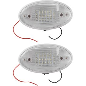 Resim 2x 12V LED Işık, Anahtar Karavan Karavan Motorum Tekne Tente Ek Tünel Boot Beyaz (Yurt Dışından) 