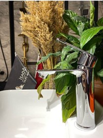 Resim İsaoğlu Yapı Lavabo Bataryası Silver Gümüş Mito Design Lavabo Bataryası Gümüş 