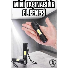 Resim Işıldak El Feneri Kamp Lambası Mini Taşınabilir Acil Durum Lambası Fener LED Işık 