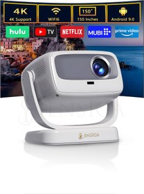 Resim EN SİGA Projektör 4k 5g Wifi 1080p 200lümen Ile Akıllı Taşınabilir Android Yüksek Çözünürlük 