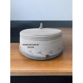 Resim Kapaklı Pasta Kek Börek Taşıma Sepeti Kek Fanusu 30X12 cm 