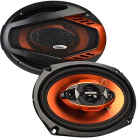 Resim Jameson 1400 W 6X9 Oval Oto Hoparlör Amfi Uyumlu 2 Adet Js-6917 