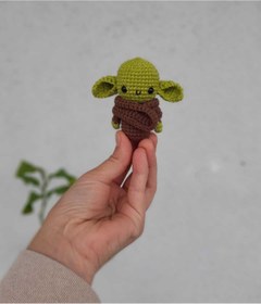 Resim Tasarım Amigurumi Yoda anahtarlık 