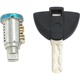 Resim Motosiklet Kilit Anahtar Seti Arka Koltuk Kilidi Çekirdek Yan Kutusu Bmw S1000rr 2009-2015 Için Beyaz 